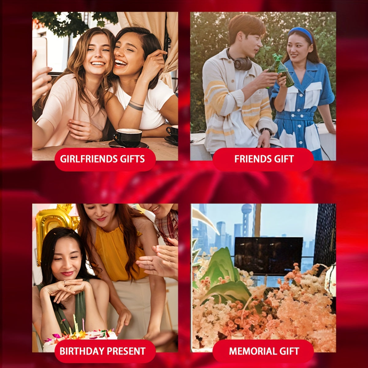 Ushbu Kreativ DIY Geksagonal Atirgul 3D Gullar Tun Chirog'iga ega bo'ling, ikki funktsiyali Oyna va Chiroqni taqdim etadi. Bu tug'ilgan kunlar, romantik tadbirlar yoki Rojdestvo yoki Halloween uchun xona bezatish uchun mukammal sovg'a.