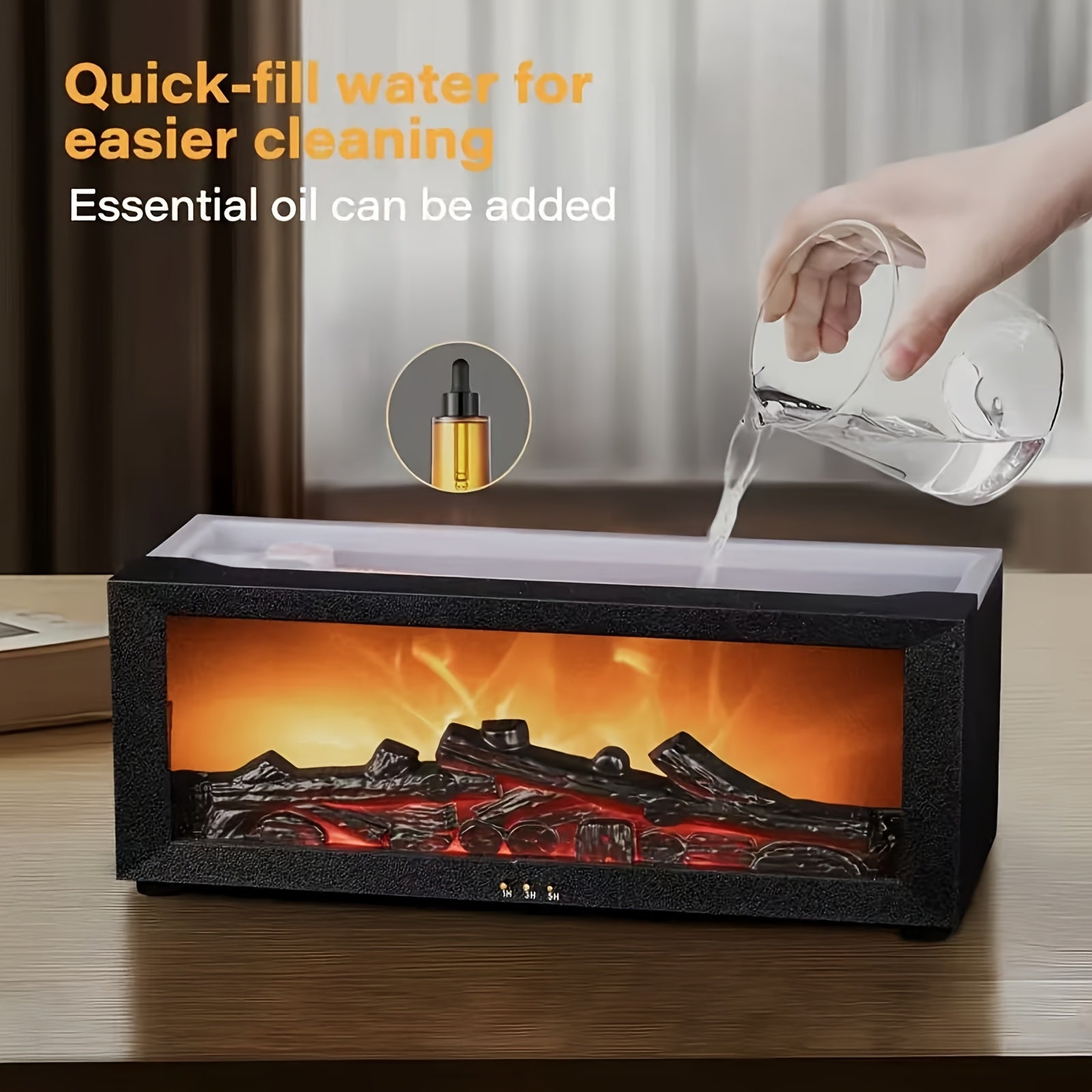 Creative USB Humidifiers Set with 3D Effect for Home Office Bedroom