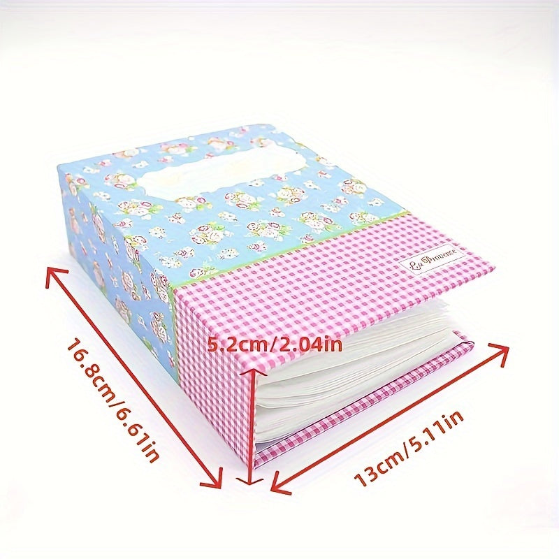 Большой вместительный мультяшный цветочный 4D фотоальбом с 100 карманами для свадеб и праздников
