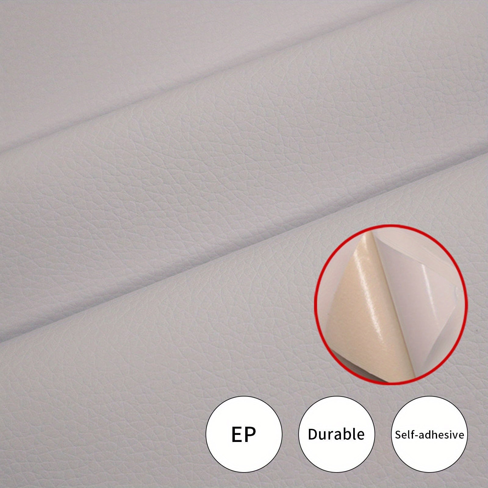 O'z-o'zidan yopishadigan charm ta'mirlash lenti, aralash ranglar, 7.62x152.4cm, mebel, avtomobil o'rindiqlari uchun