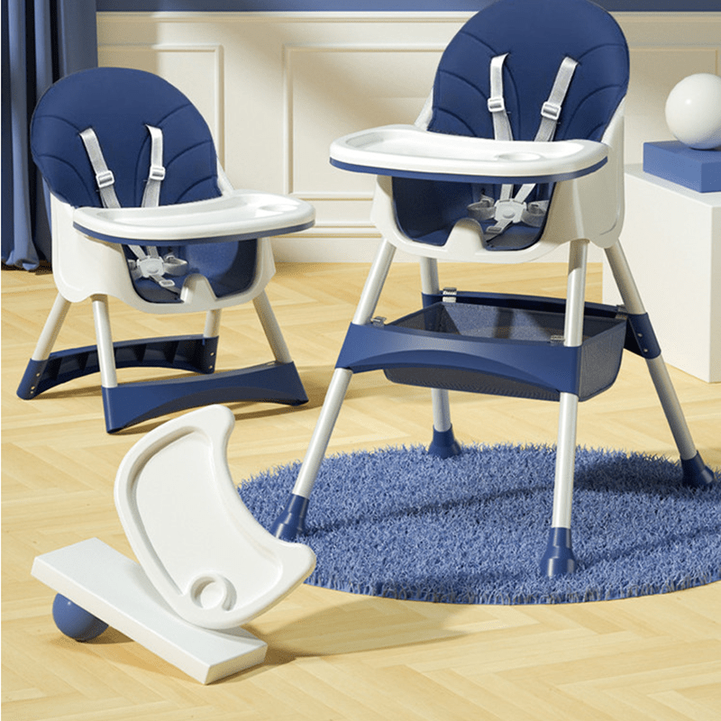 Silla alta para niños con bandeja desmontable, asiento multifuncional para comer para niños