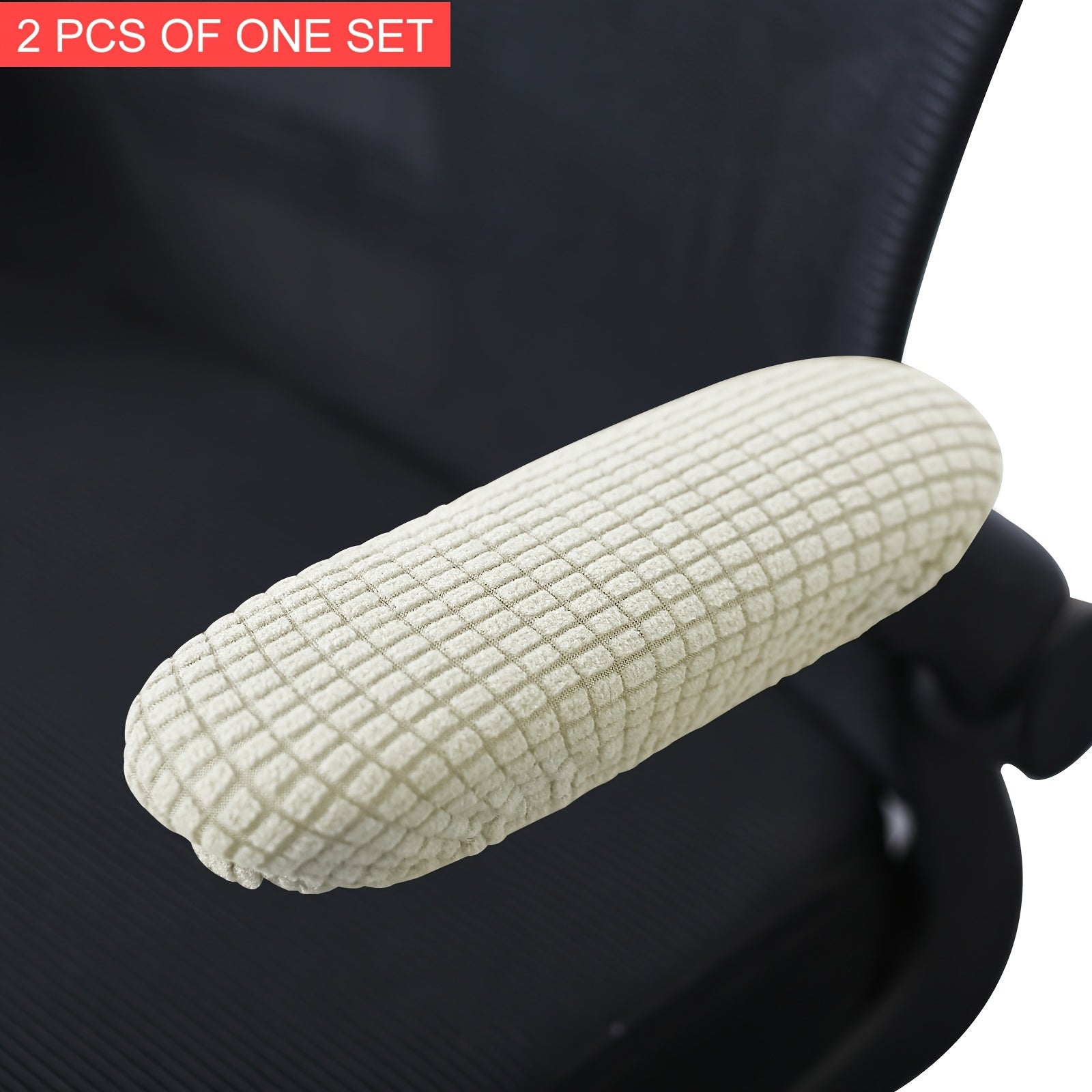 2-Pack Stretchable Polar Fleece Armchair Slipcovers Elastic Band Machine Washable
