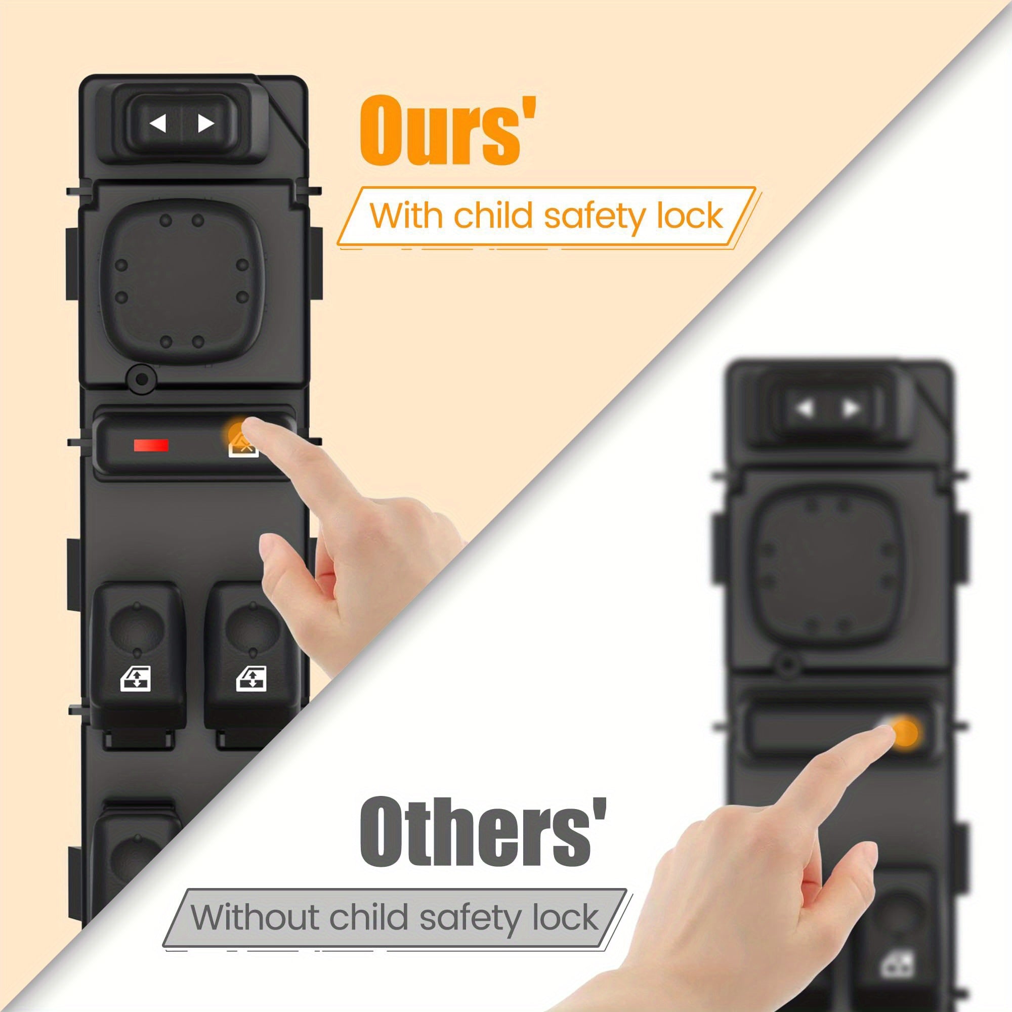 Driver Side Power Window Switch For GM Vehicles 2003-2007 Without Battery