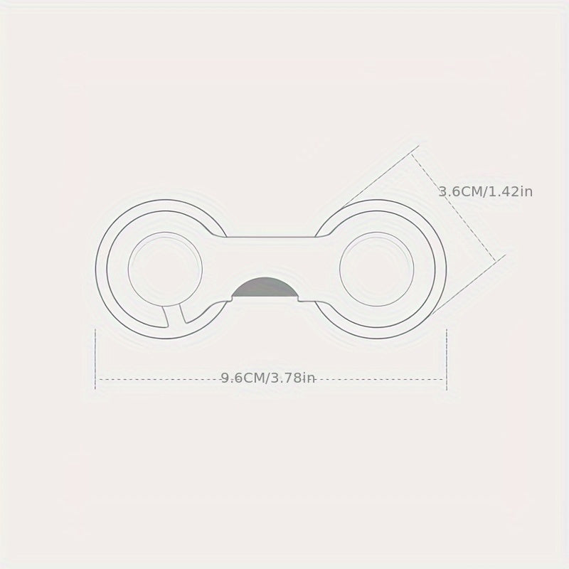 Set of 6 BPA-Free White Plastic Child Safety Locks for Cabinets and Drawers