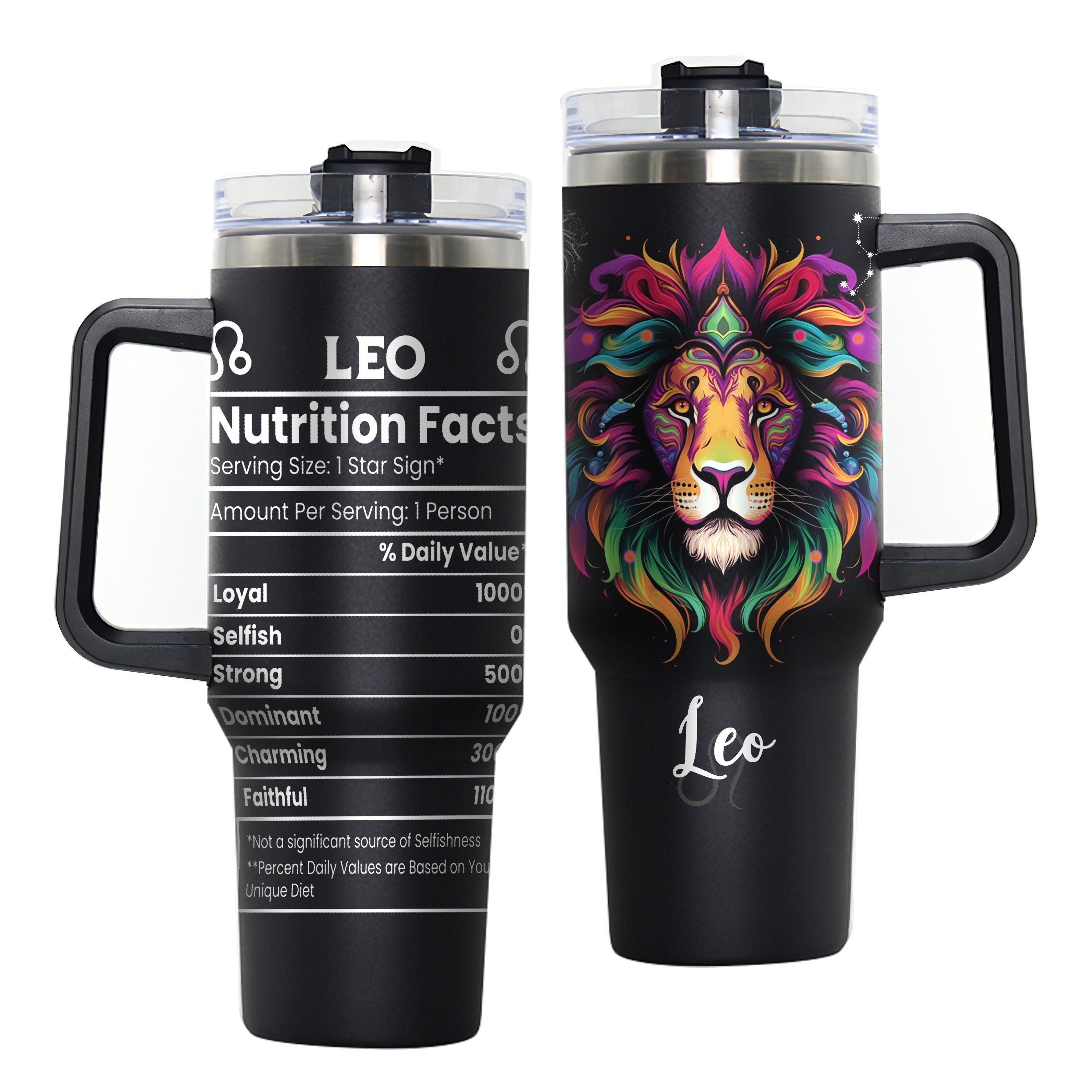 Stainless Steel Travel Mug Constellation Tumbler Vacuum Insulated Cup for Gifts