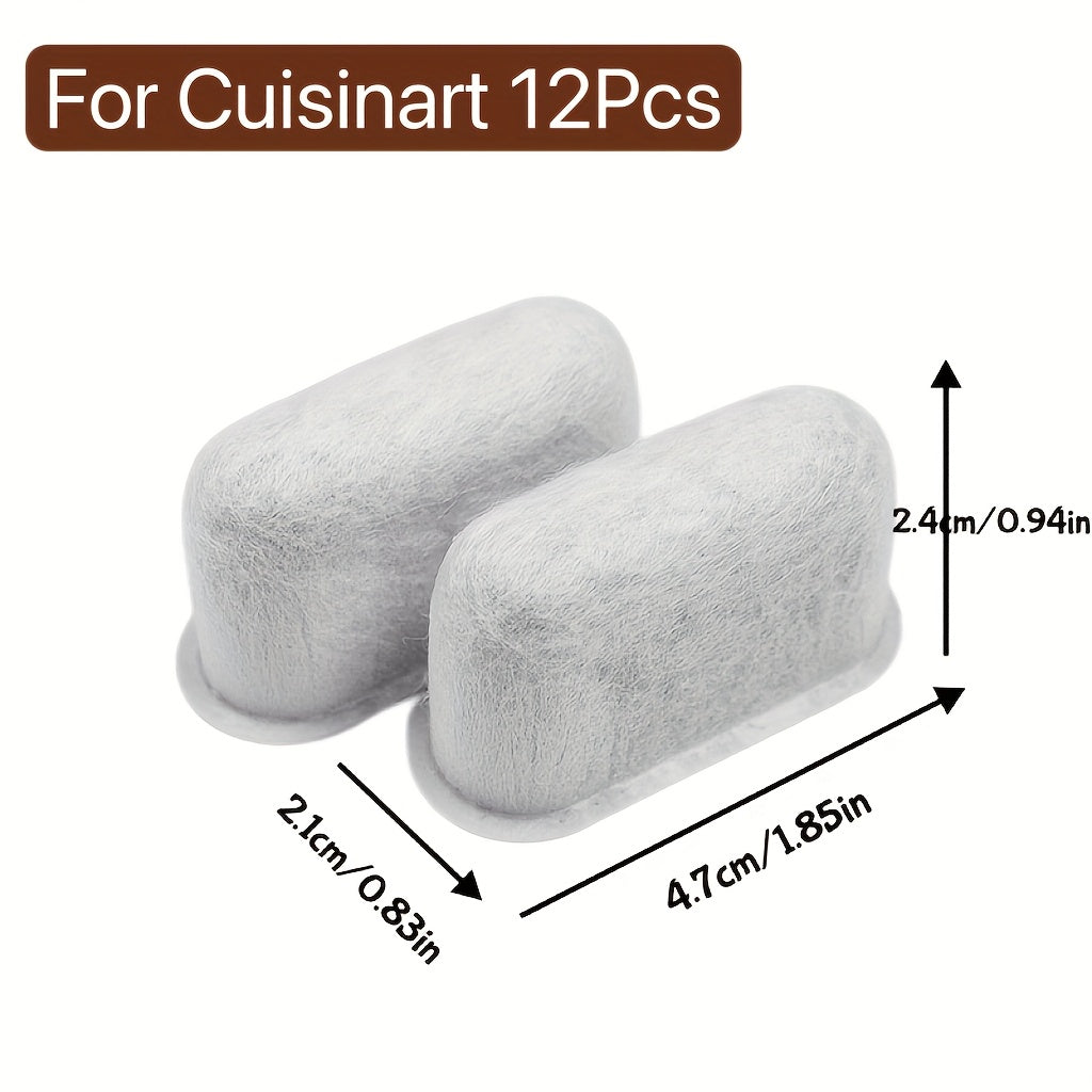 12 dona Qahva filtrlari Faollashtirilgan uglerod ko'mirli suv filtri mikrofiber