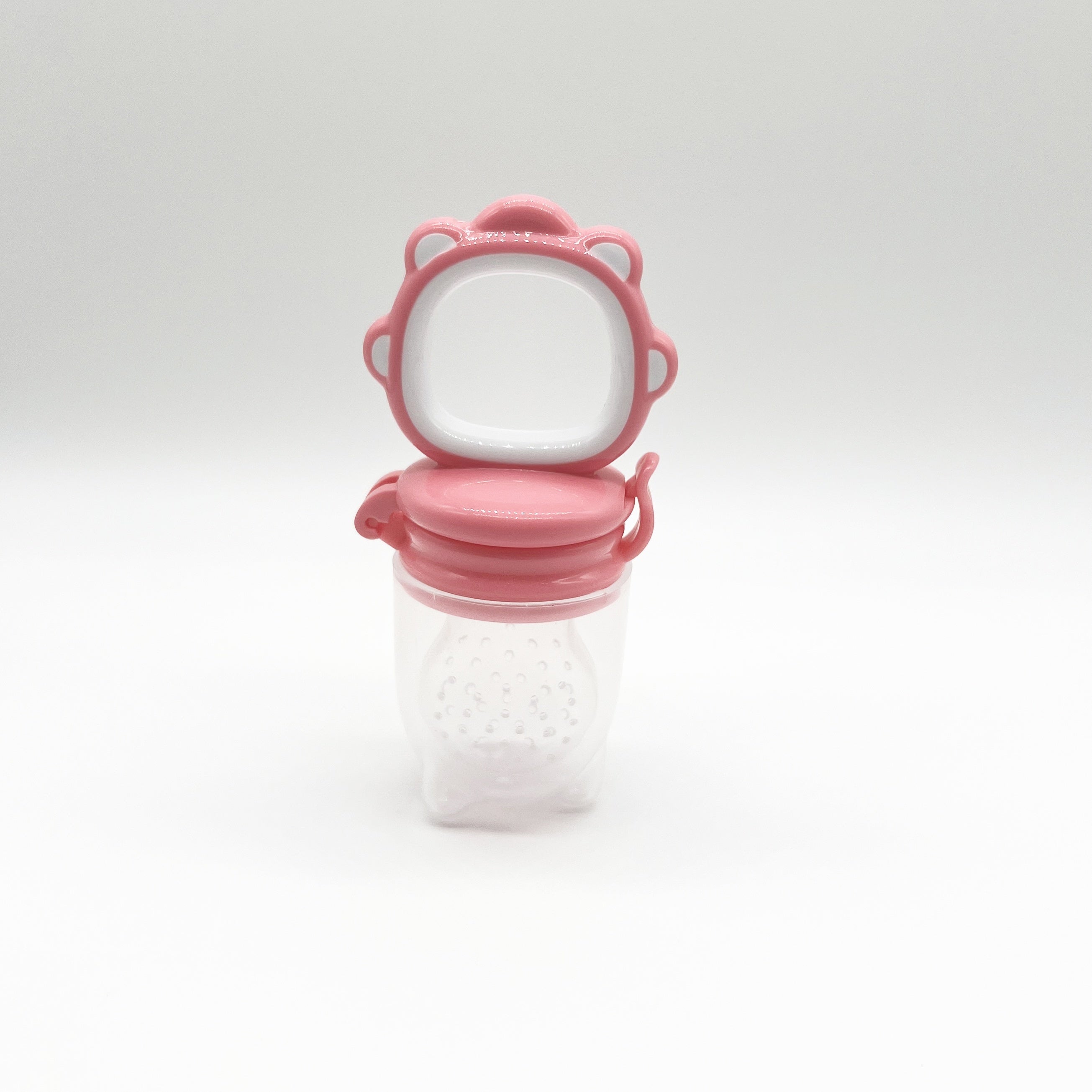 Oʻgʻilcha silikon tishlagichlar, meva va sabzavot sumkalar bilan, oq, yashil, pushti