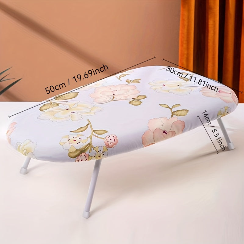 Ko'p funksiyali yig'iladigan dazmol taxtasi - Yenglar va bo'yinlar uchun - Noxud va plastik, ovqatlanish va dam olish stollari uchun ideal - 1 dona