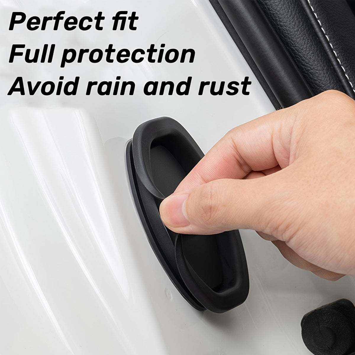 4Pcs Silicone Car Door Lock Cover Shock Absorber Protectors for Automotive