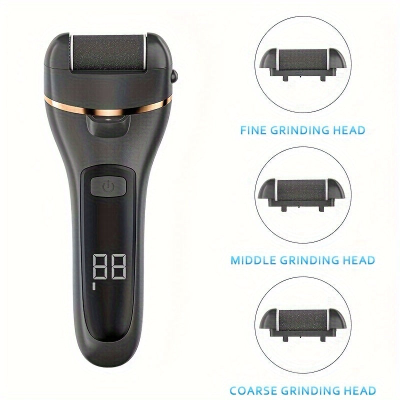 Rechargeable Electric Foot Grinder with Adjustable Speeds for Pedicure and Self-Care