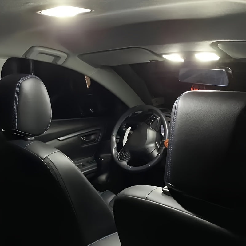 4PCS Super Bright LED Car Interior Lights White Blue 12V Festoon Bulb