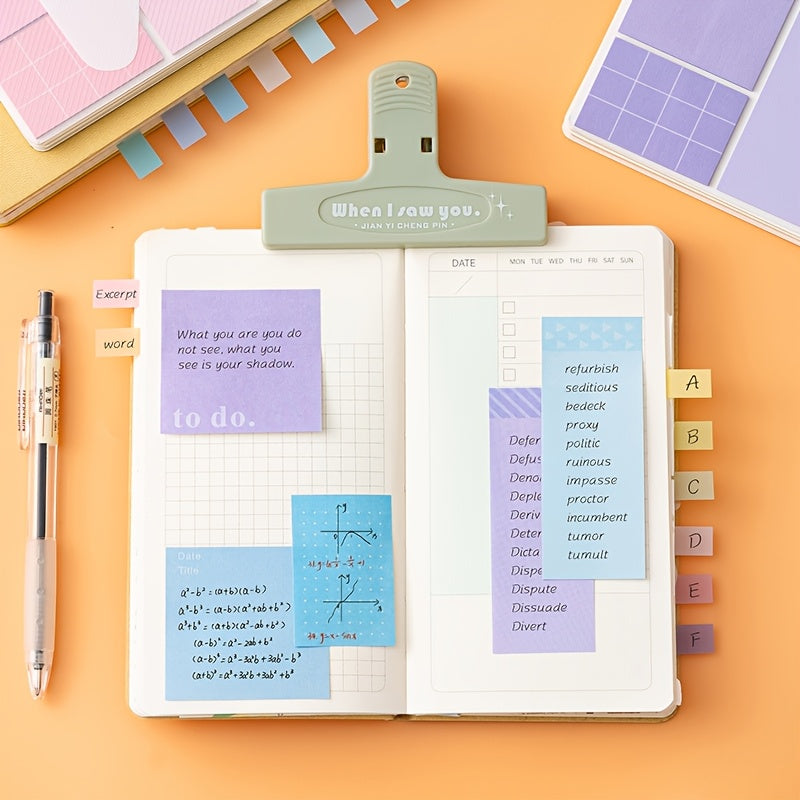 A6 Yumshoq Loop Buckle Notebook sticky notes bilan ofis va o'qish uchun chiroyli dizayn