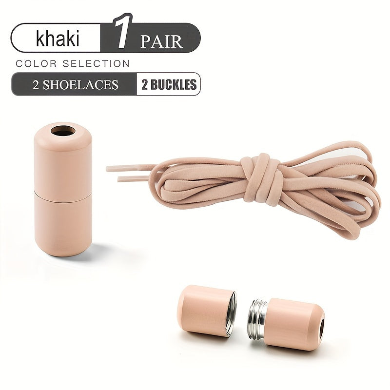 Unisex Elastic Shoe Laces With Capsule Buckle For Sneakers and Sports Shoes