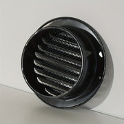 Black Stainless Steel Vent Grille Wall Mount Round Drain Cover Multiple Sizes