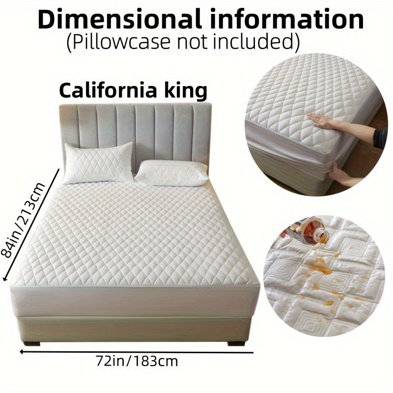 Suv o'tkazmaydigan yostiq himoyachisi, bir-biriga qo'shilgan rangli qatlamli dizayn, suv o'tkazmaydigan, sirpanmaydigan yotoq qoplami