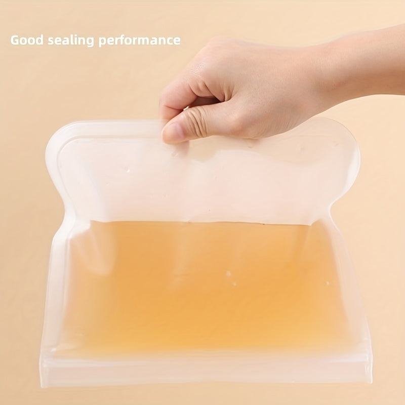 Leakproof Reusable Food Storage Bags Silicone Plastic Ziplock for Snacks Fruits Vegetables