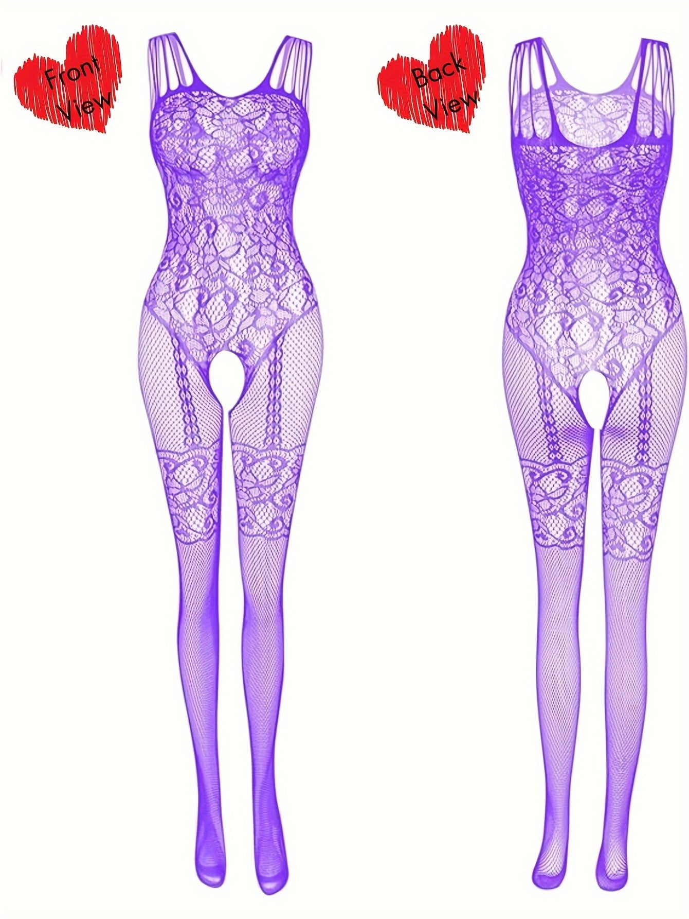 Women's Red Lace Fishnet Bodysuit for Date Nights Parties and Special Occasions