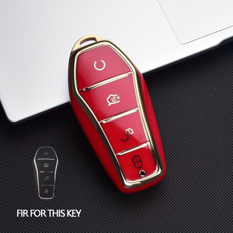 Car Key Cover TPU Durable Anti-Drop Smart Remote Protector for Vehicle