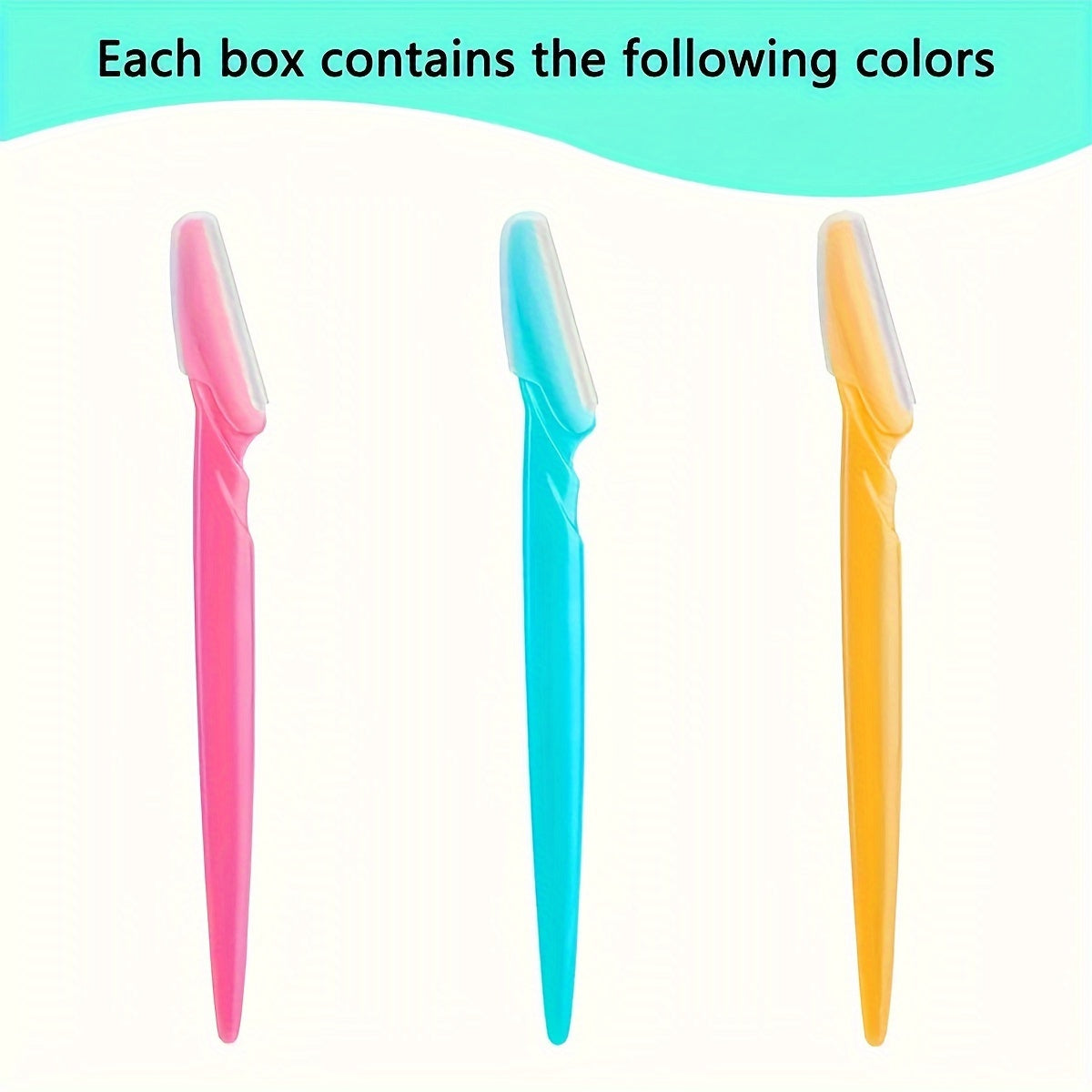 Unisex Plastic Eyebrow Razors Set for Hair and Face Grooming