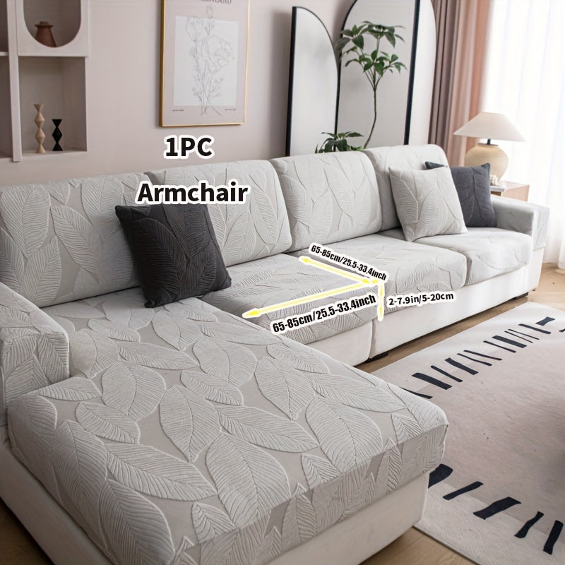 Растяжимый жаккардовый чехол для дивана на все сезоны, моющийся, противоскользящий, подходит для гостиной и офиса