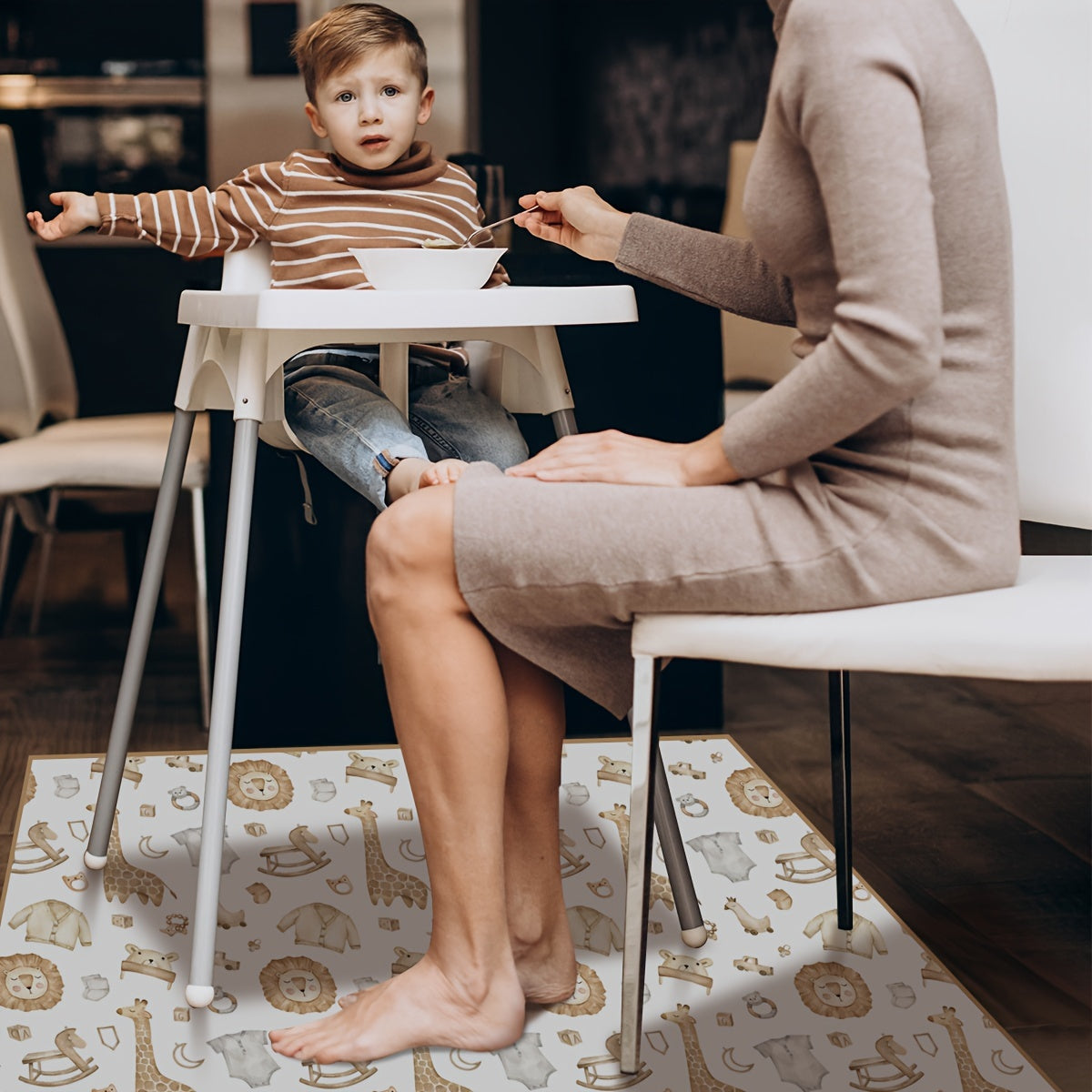 Baby Play Mat Waterproof Foldable Non-Slip Tummy Time 109cm for Infants