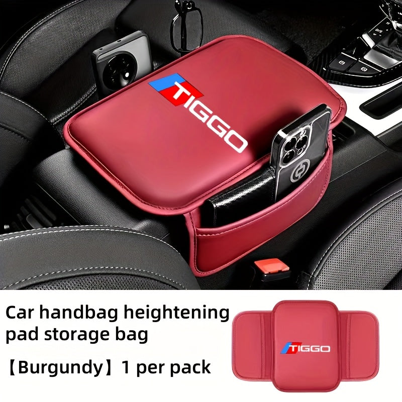 Universal Car Armrest Pad With Side Storage Bag Console Protector