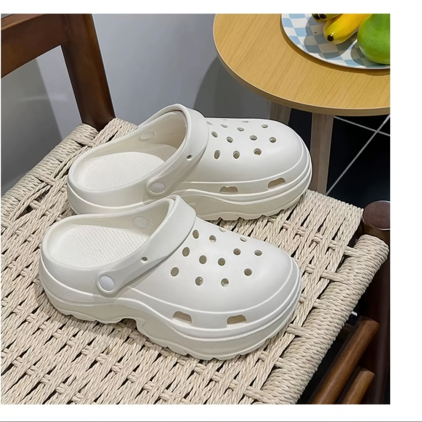 Women's Breathable Summer Shoes With Thick Soles and Height Boost