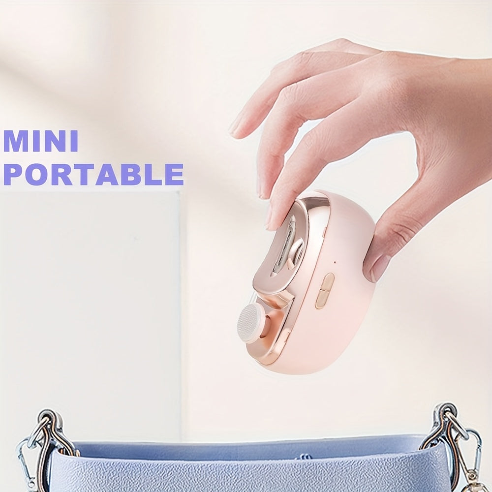 Electric Nail Clipper and Polisher Portable USB Rechargeable with Nail Debris Storage