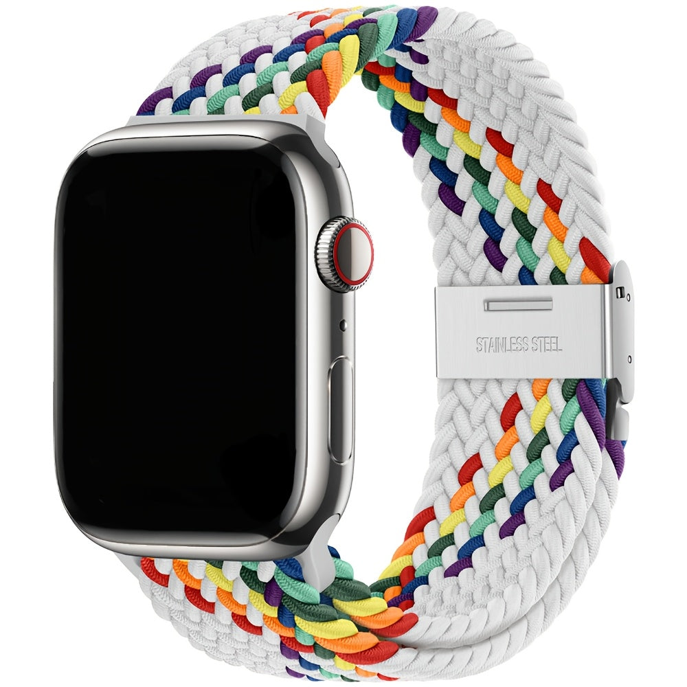 Moslashuvchan Naylon bilan to‘qilgan Solo Loop soat bandi, Apple Watch Series 1-9 Ultra 2 42mm 44mm 45mm 49mm uchun suv o'tkazmaydigan