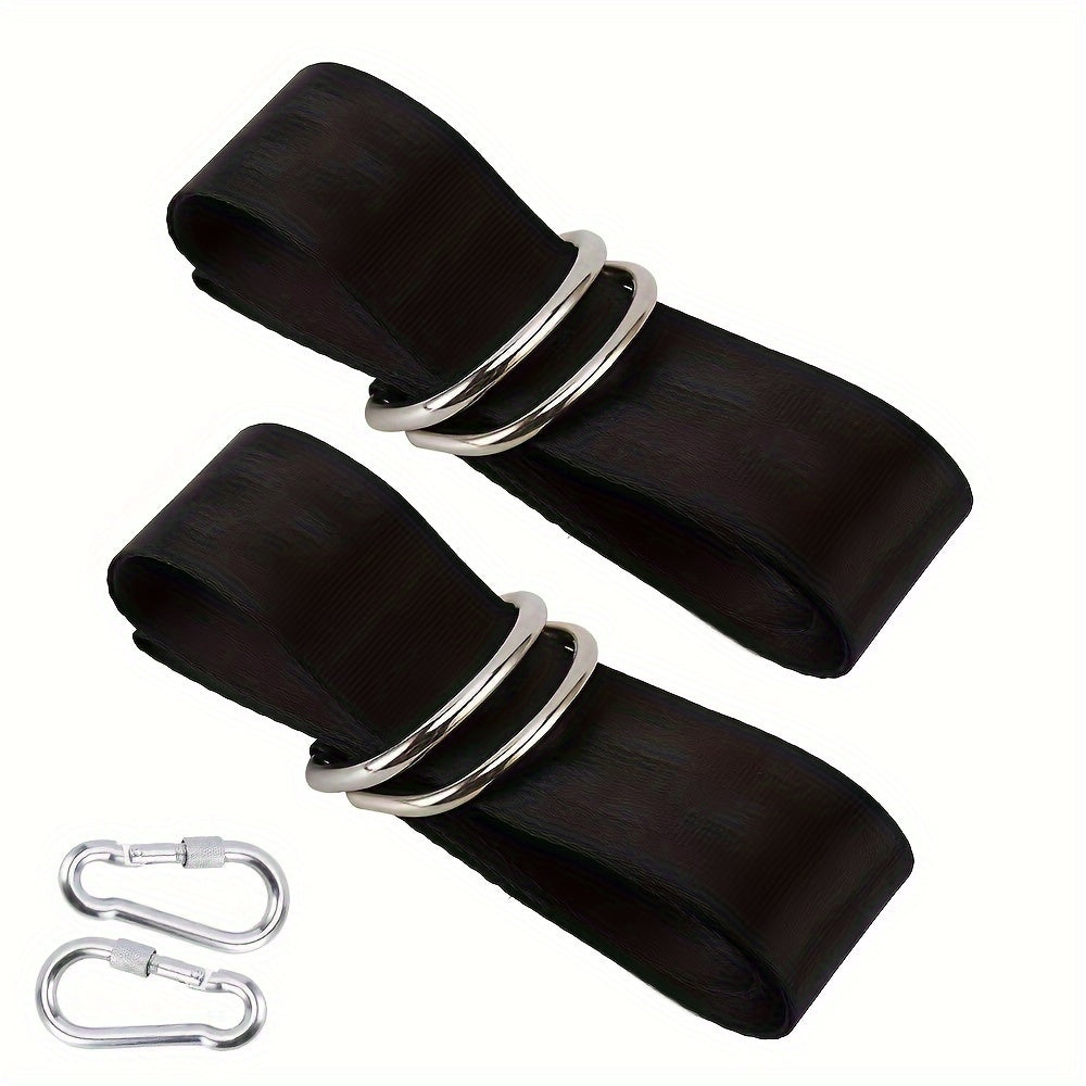 Durable Nylon Hammock Straps for Outdoor Swings Yoga Hanging Ropes Tree-Friendly Suspension