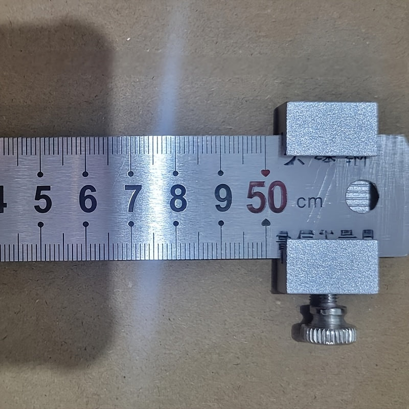 Aluminum 30cm x 50cm Straight Ruler Multi-purpose Measurement Tool for Craftsmen