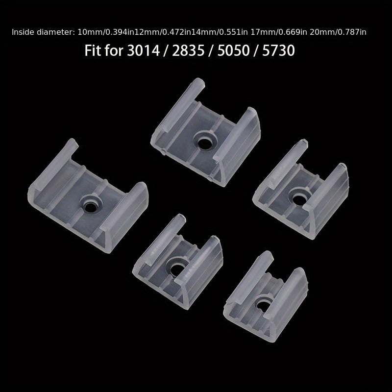 20 Piece LED Strip Clips for 2835 Neon Light COB No Electricity Needed Easy Installation 220V