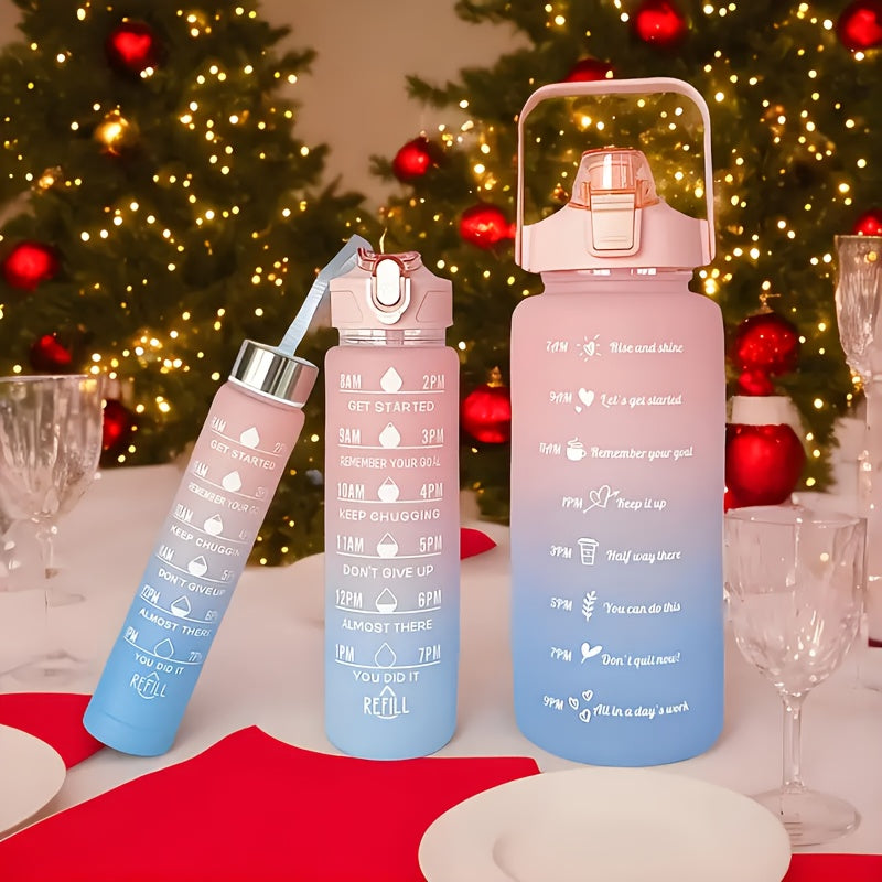 Мотивационный набор бутылок для воды различных размеров для активного отдыха и фитнеса, отличный подарок на день рождения.