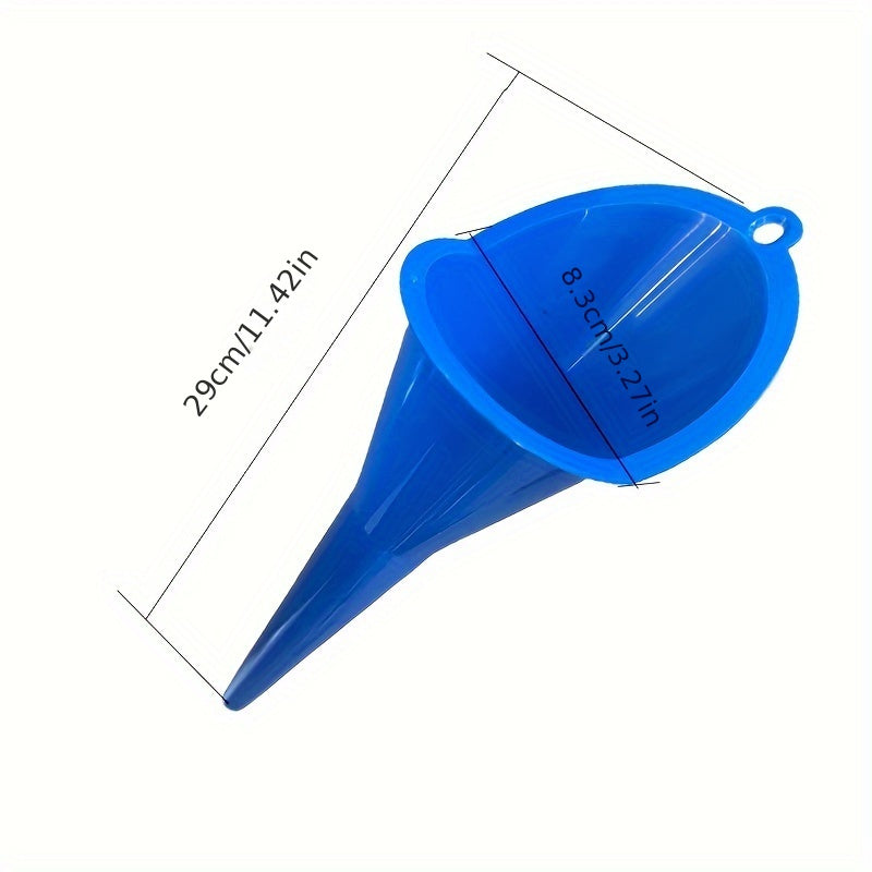 Universal qo'ldan erkin mototsikl va avtomobil uchun yonilg'i quyish uchun uzun quvurlar bilan funnel