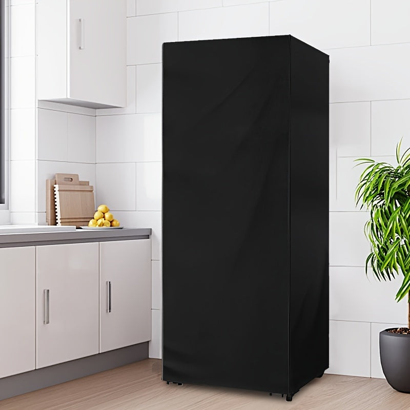 Outdoor Polyester Refrigerator Cover Waterproof Dustproof Vertical Stand Protector