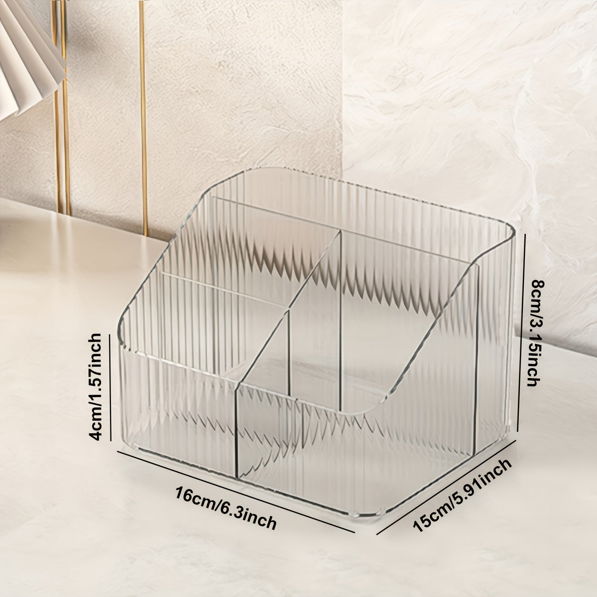 Vazifa uchun shaffof plastmassa kosmetik tashkilotchisi, hammom, yotoqxona, kiyim stolining saqlash joyi