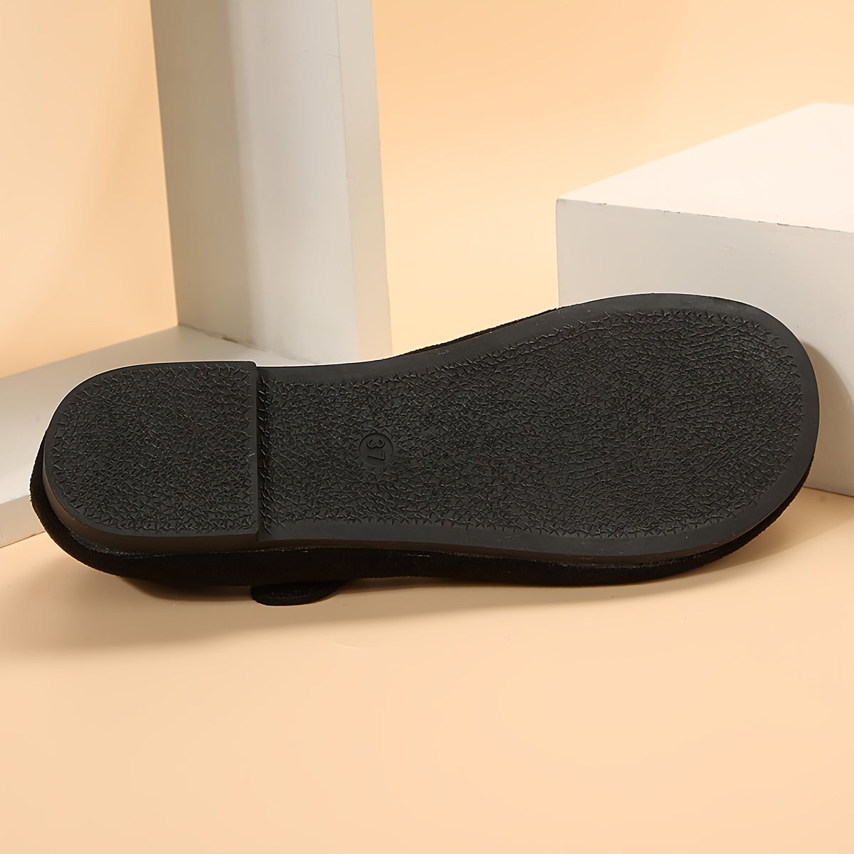 Women's Flat Shoes Lightweight Round Toe Mary-Jane Flannel All-Season