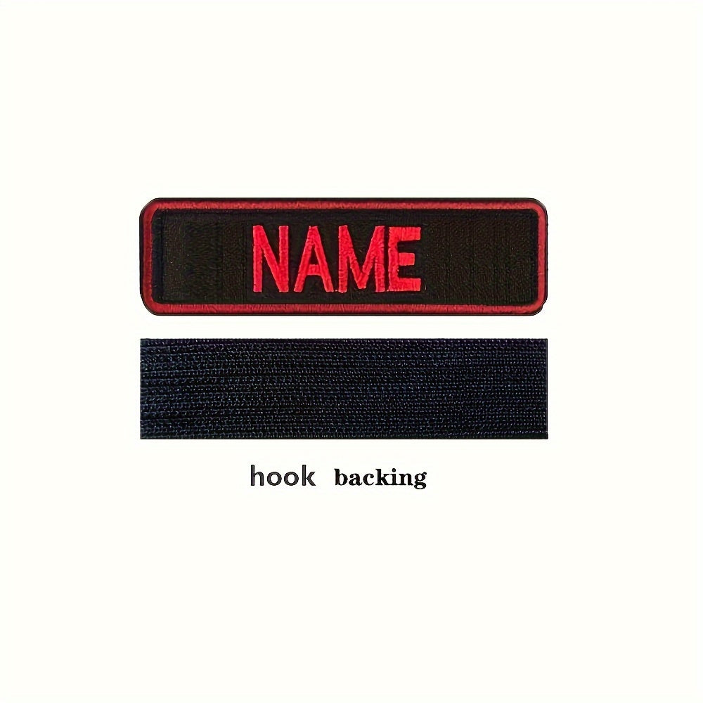 Personalized Embroidered Name Patch for Clothing and Accessories