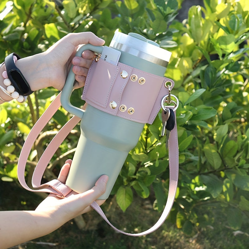 Insulated Stainless Steel Tumbler Sleeve with Lid Hot Cold Drink Cooler for Home Office