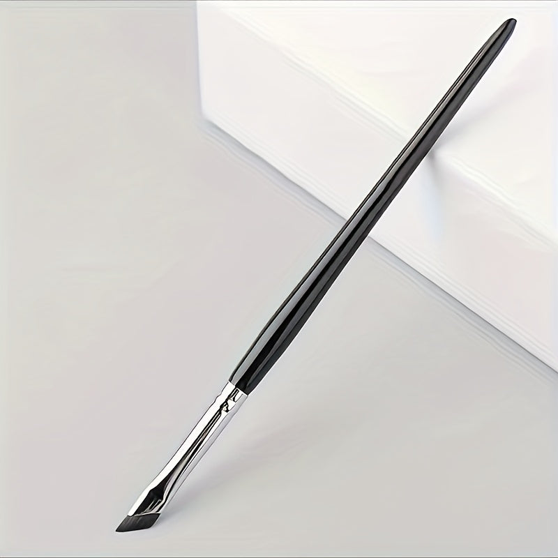 Women Fine Angled Eyeliner Eyebrow Brush Nylon Bristles Precise Makeup