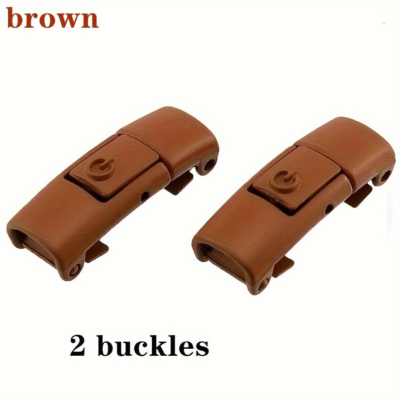 Uniseks metall No-Tie Lazy shoelace buckles turli ranglar, oson bir tugma bilan