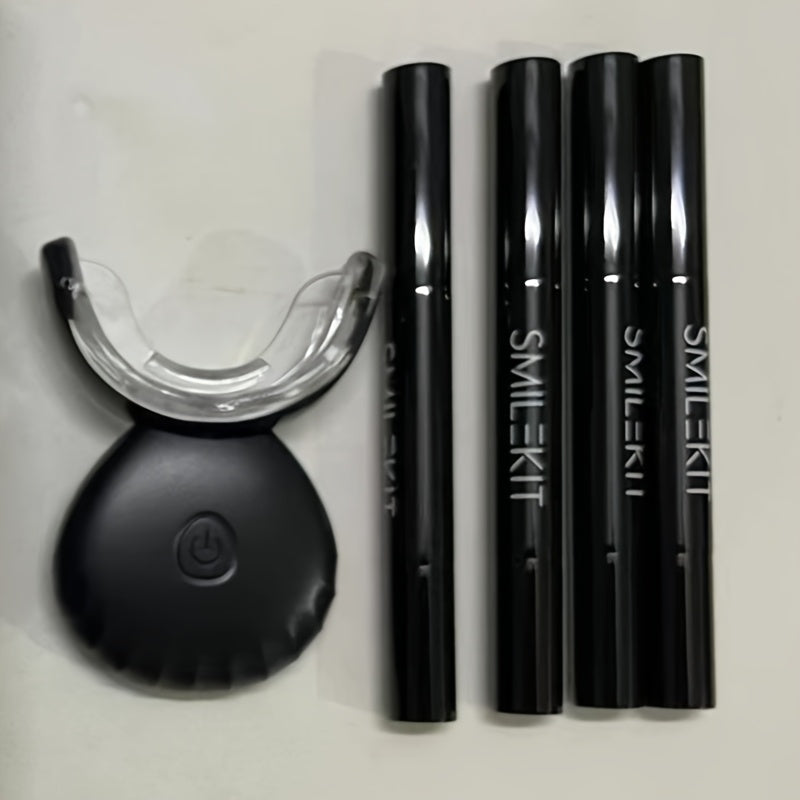 Kit de limpieza dental para el hogar con luz LED, guía de sombra, acelerador, recargable por USB