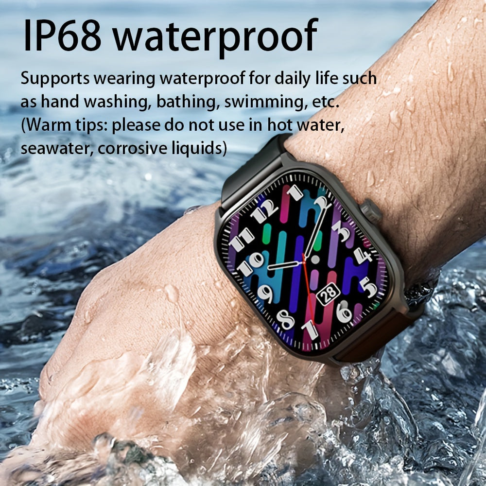 Smartwatch with 5.11cm Touch Screen Fitness Tracker Pedometer Calories Distance 100+ Exercise Modes for Android iPhone