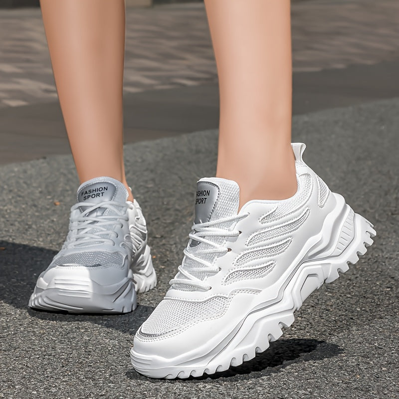Ayollar uchun barcha yer sharoitlariga mos sneakers bej rangli LightAccent nafas oluvchi tarmoq, sirpanishga qarshi EVA taglik