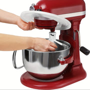 1 та бўлак учун шаффоф қопқоқ, 5.5-6 кварт аралаш қўлламалари бўлган ошхона миксерларига мос келади. Бу вертикал аралаш қўлламаси қопқоқи ингридиентларнинг чиқиб кетишини олдини олади ва машинада ювиш учун хавфсиз.