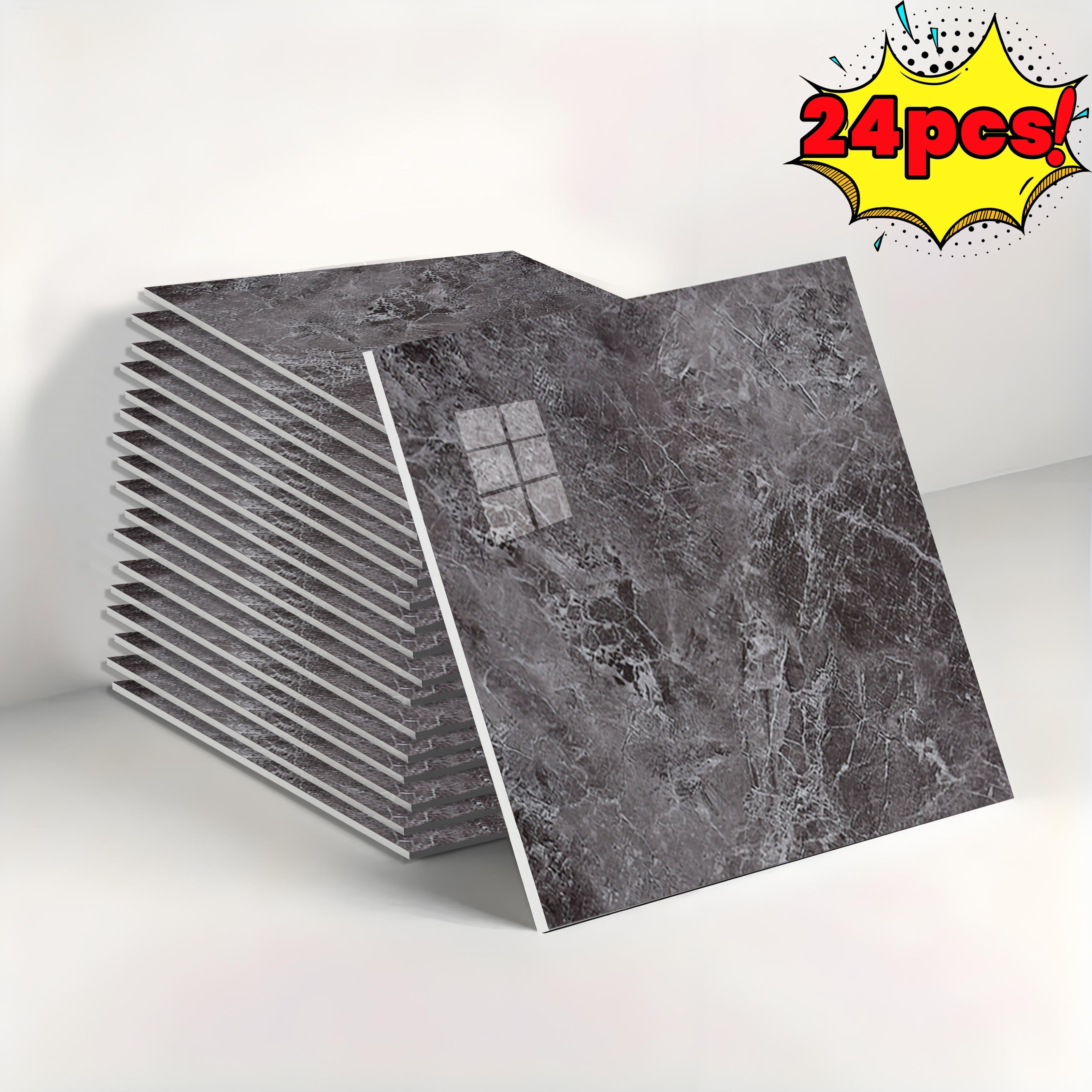 Vintage Marble Self-Adhesive Wall Tiles Waterproof Peel and Stick Backsplash for Bathroom Kitchen Living Room