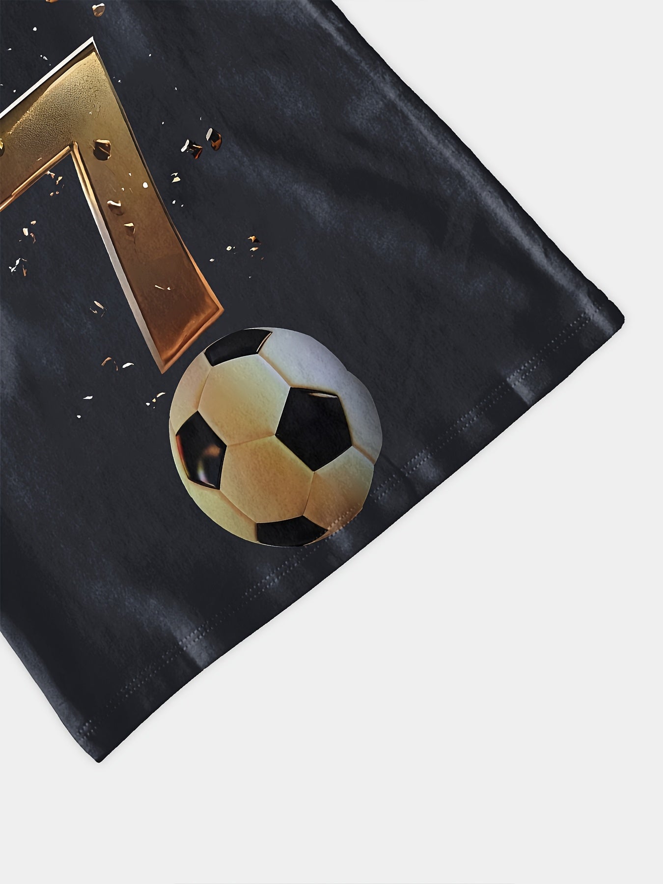 Yigitlar uchun futbol formasi T-shirt, qisqa qo‘l, krujka bo‘yi, polyester, grafik sport, kundalik kiyim