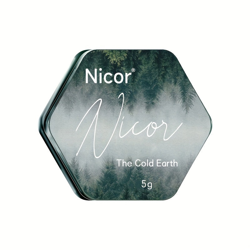 Men's Solid Perfume Stick with Long-Lasting Herbal Woody Fragrance and Moisturizing Squalane