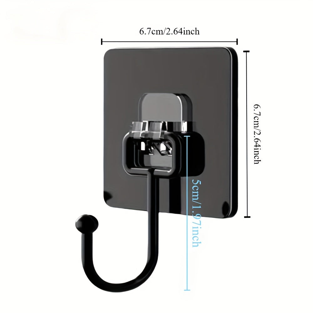 Ganchos de pared giratorios autoadhesivos impermeables para organización en cocina y baño
