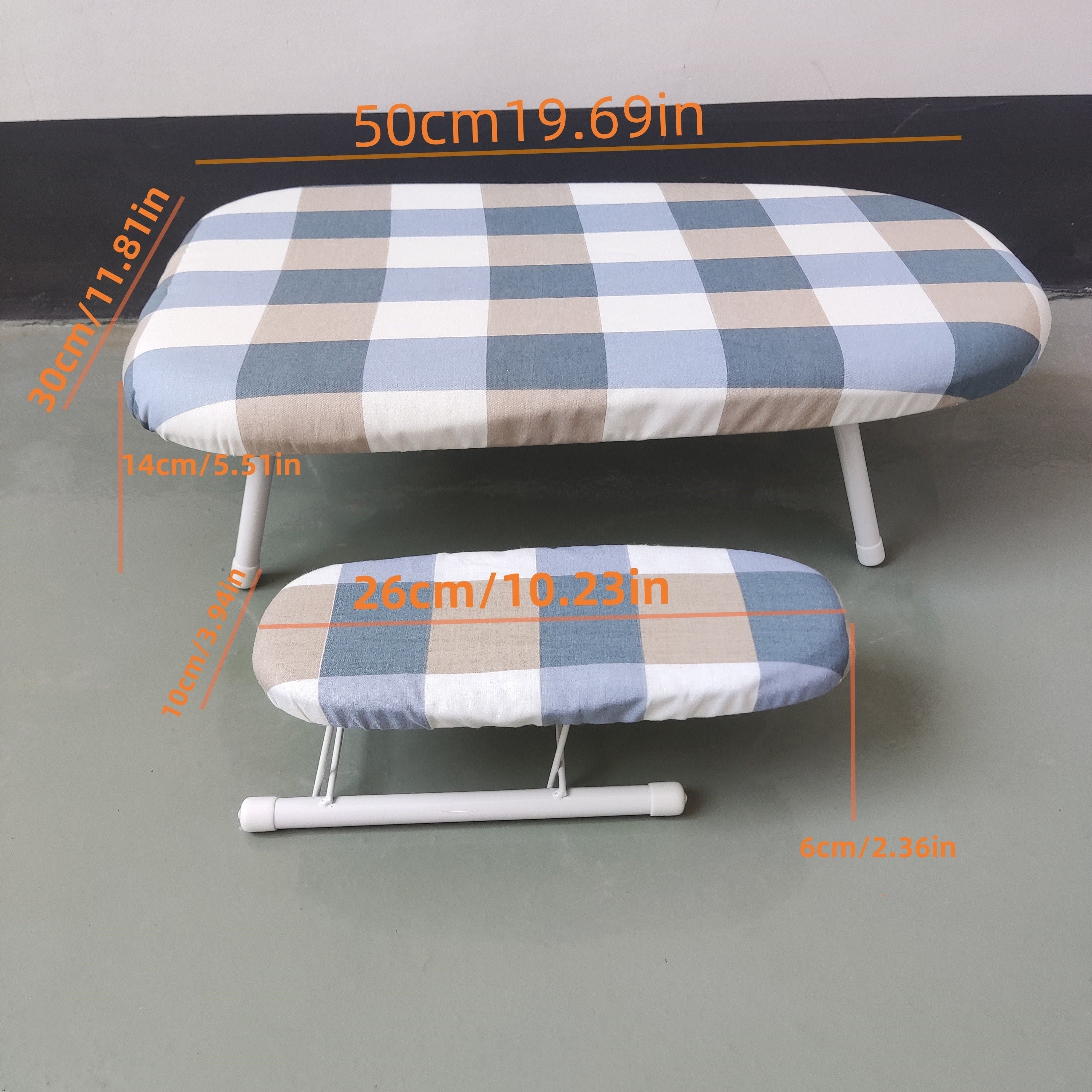 Compact Clothes Folding Board with Ironing Sleeve for Small Spaces and Travel